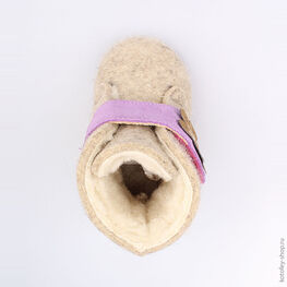 007010-43 Пинетки для девочки серый фото №4