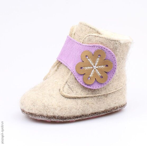 007010-43 Пинетки для девочки серый