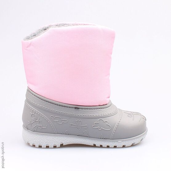 164058-41 Сноубутсы для девочки сер-роз фото №2