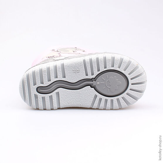 164058-41 Сноубутсы для девочки сер-роз фото №3