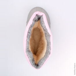 164058-41 Сноубутсы для девочки сер-роз фото №4