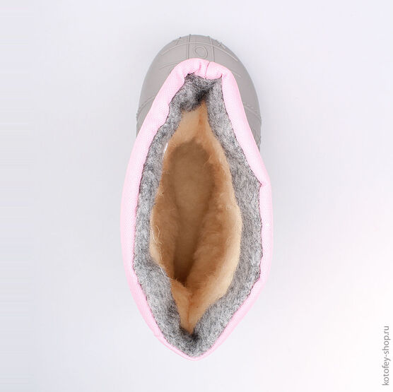 164058-41 Сноубутсы для девочки сер-роз фото №4