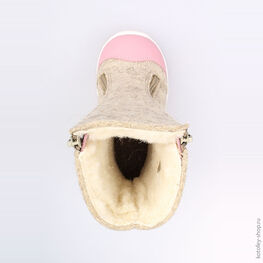 167040-42 Валенки для девочки серый фото №4