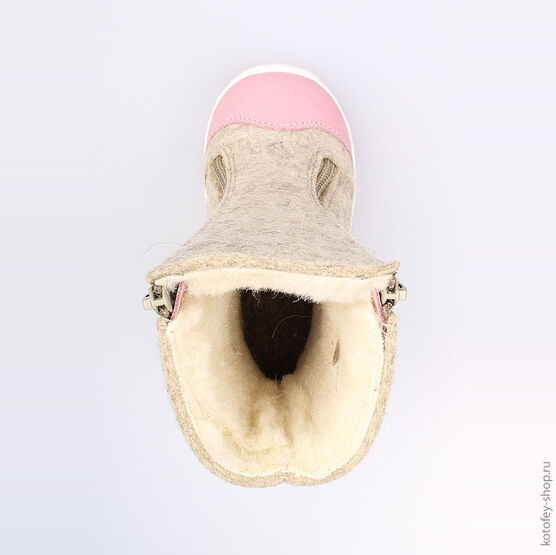 167040-42 Валенки для девочки серый фото №4