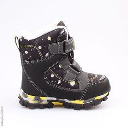 254949-41 Мембранные ботинки для мальчики чер-жел фото №2