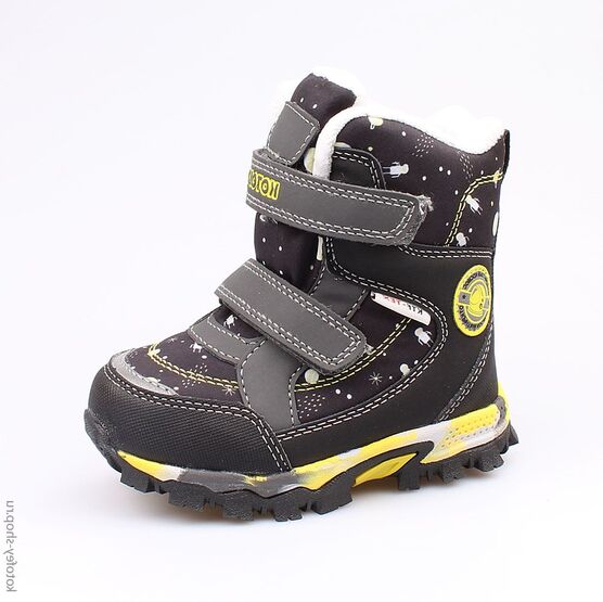 254949-41 Мембранные ботинки для мальчики чер-жел