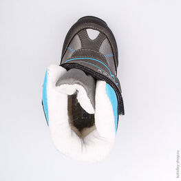 254946-42 Мембранные ботинки для мальчики сер-гол фото №4