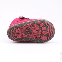 007010-42 Пинетки для девочки бордовый фото №3