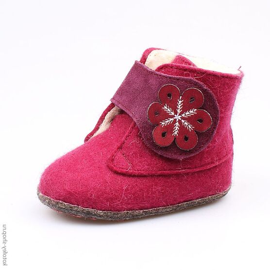 007010-42 Пинетки для девочки бордовый