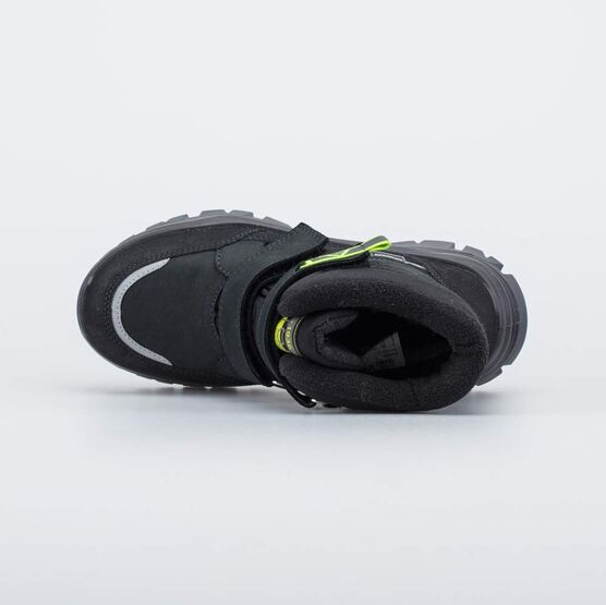 654862-42 Высокие мембранные ботинки для мальчики чер-сал фото №4