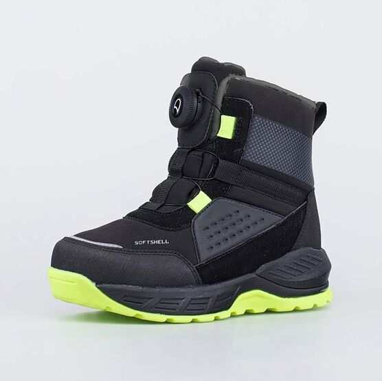 654866-41 Мембранные ботинки подростковые для мальчики чер-сал