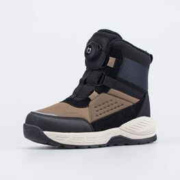 654866-42 Подростковые мембранные ботинки для мальчики чер-кор