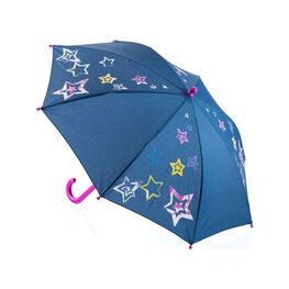 03807024-10 Зонт детский Звёздочки синий для девочки светло-синий