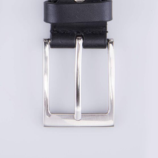 03704020-11 Ремень кожаный для мальчика Черный для мальчики черный фото №5