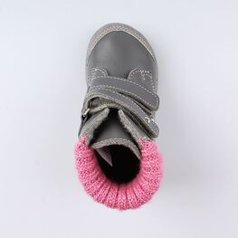 152179-34 Ботинки для девочки серый фото №4