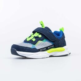 444016-12 Кроссовки для мальчики син-сал