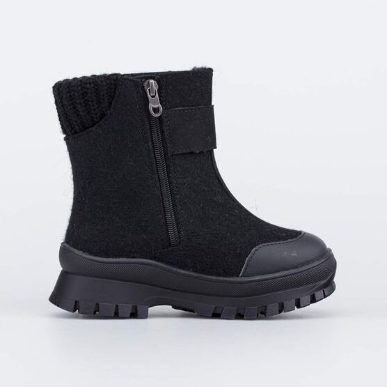 567062-43 Валенки на молнии для девочки для девочки черный фото №2