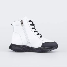 552305-42 Зимние ботинки на молнии белый для девочки белый фото №2