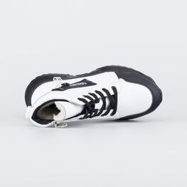 552305-42 Зимние ботинки на молнии белый для девочки белый фото №4