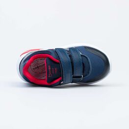 344288-73 Кроссовки с LED-подсветкой на подошве для мальчики син-кра фото №4