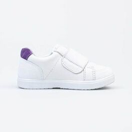 132162-21 Полуботинки из натуральной кожи для девочки белый фото №2