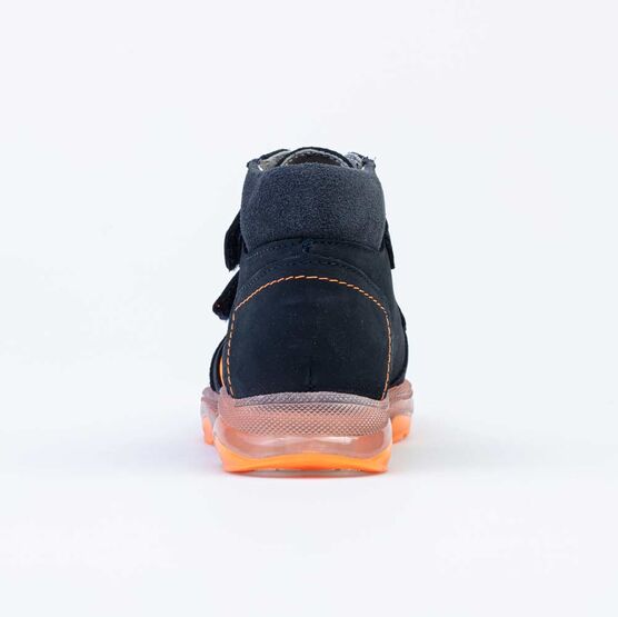 552243-23 Кожаные ботинки Оранжевая молния для мальчики синий фото №5