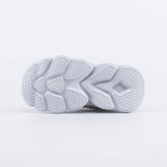 344403-71 Кроссовки из материала SoftShell с LED-подсветкой для девочки серебрист. фото №3