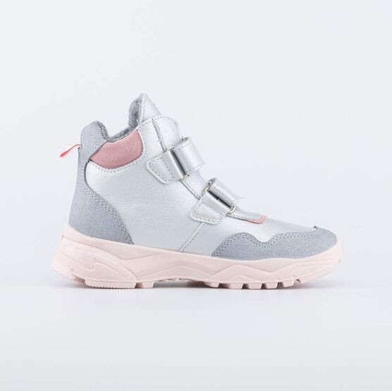 652197-32 Утепленные спортивные ботинки для девочки срб-роз фото №2