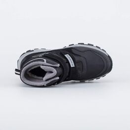 654067-42 Зимние ботинки на липучках для мальчика для мальчики черный фото №4