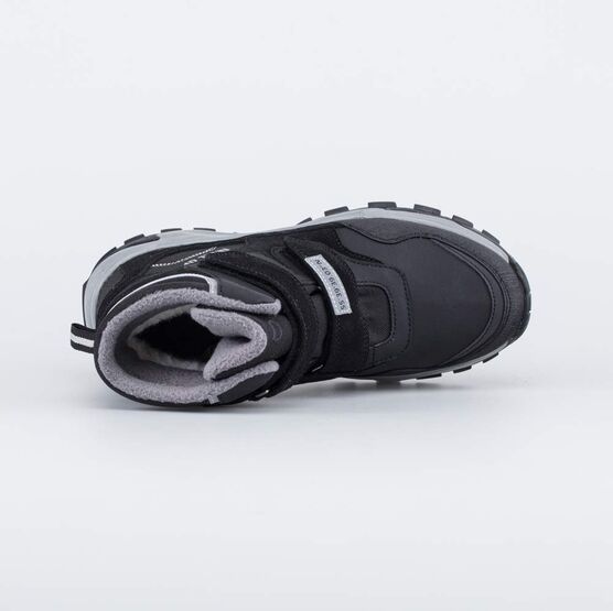 654067-42 Зимние ботинки на липучках для мальчика для мальчики черный фото №4