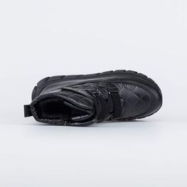 754065-42 Стеганые ботинки-дутики для девочки черный для девочки черный фото №4