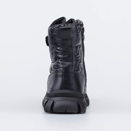 754065-42 Стеганые ботинки-дутики для девочки черный для девочки черный фото №5