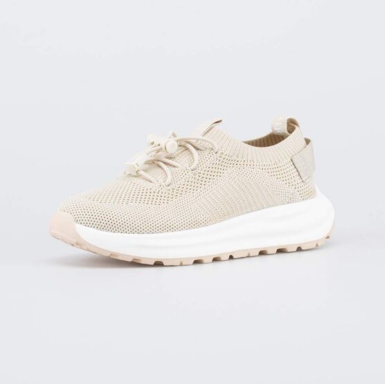 741090-11 Бежевые кроссовки сфиксаторами для девочки бежевый