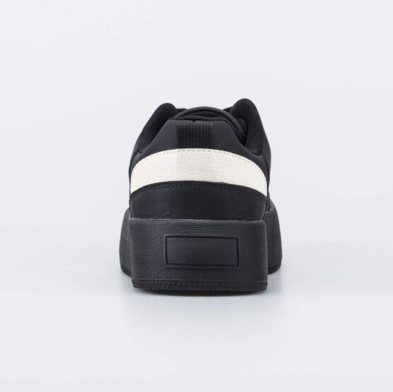 744259-11 Кеды-ботинки на высокой подошве для девочки-подростка для девочки чер-беж фото №5