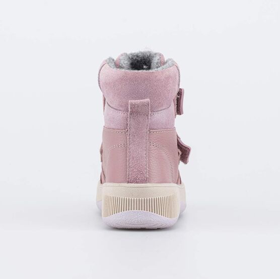 152393-52 Зимние ботинки с мехом для девочки розовый фото №5