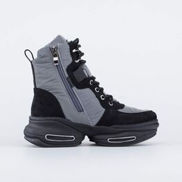 654060-41 Ботинки-дутики для девочки зимние для девочки серебристый фото №2