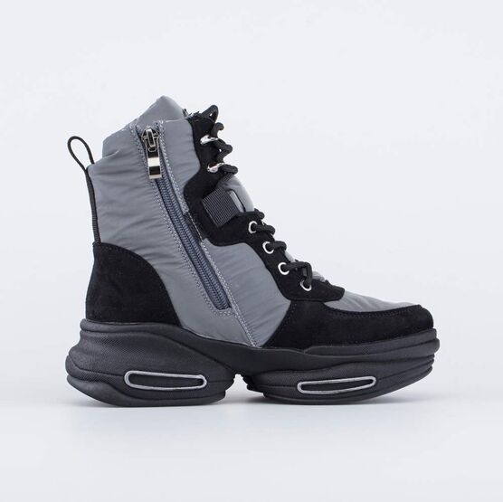 654060-41 Ботинки-дутики для девочки зимние для девочки серебристый фото №2