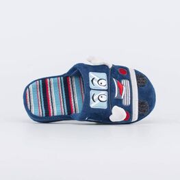 531246-11 Тапочки для мальчики син-кра фото №4