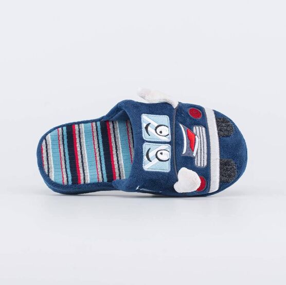 531246-11 Тапочки для мальчики син-кра фото №4