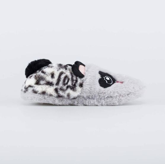 731135-11 Тапочки для девочки серый + черный фото №2