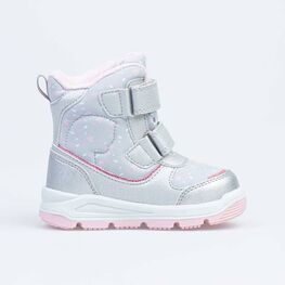 254984-44 Мембранные ботинки с единорогом для девочки серый фото №2