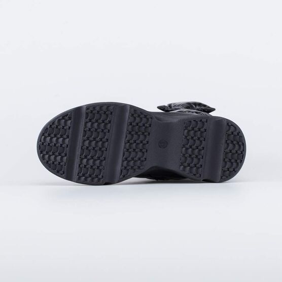 664132-42 Сапожки-дутики для девочки для девочки черный фото №3