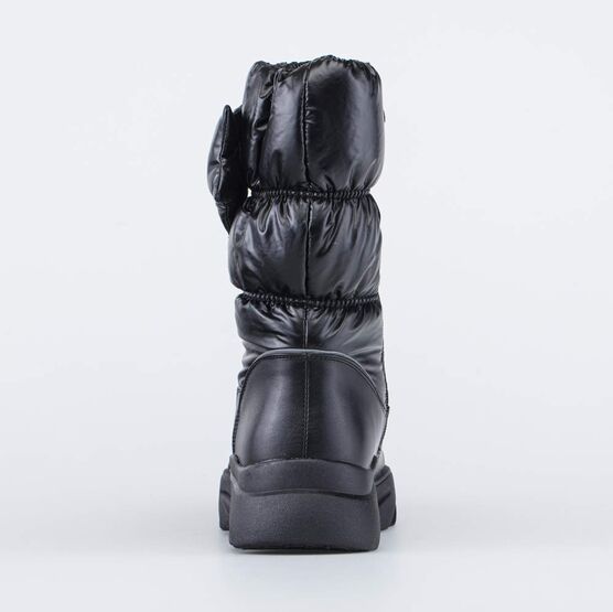 664132-42 Сапожки-дутики для девочки для девочки черный фото №5