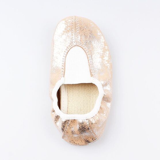 212003-00 Чешки Розовый мрамор для девочки бежевый фото №4