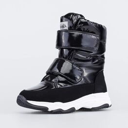 654057-41 Сапожки-дутики для девочки для девочки черный