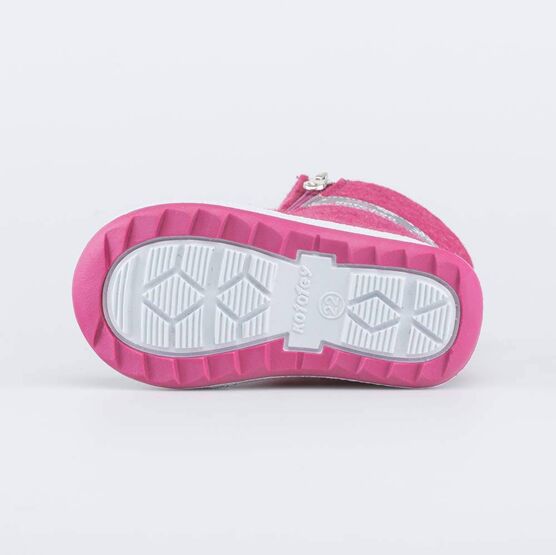 167055-44 Валенки для девочки с котенком фуксия для девочки фуксия фото №3