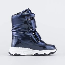 454061-43 Зимние сапожки-дутики для девочки для девочки синий фото №2