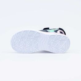 524059-12 Пляжная обувь с LED-подсветкой на подошве для девочки син-роз фото №3