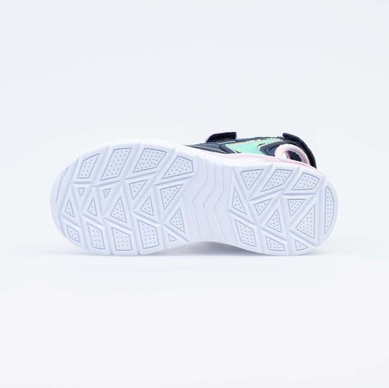 524059-12 Пляжная обувь с LED-подсветкой на подошве для девочки син-роз фото №3