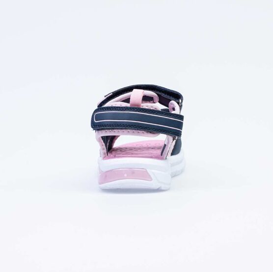 524059-12 Пляжная обувь с LED-подсветкой на подошве для девочки син-роз фото №5